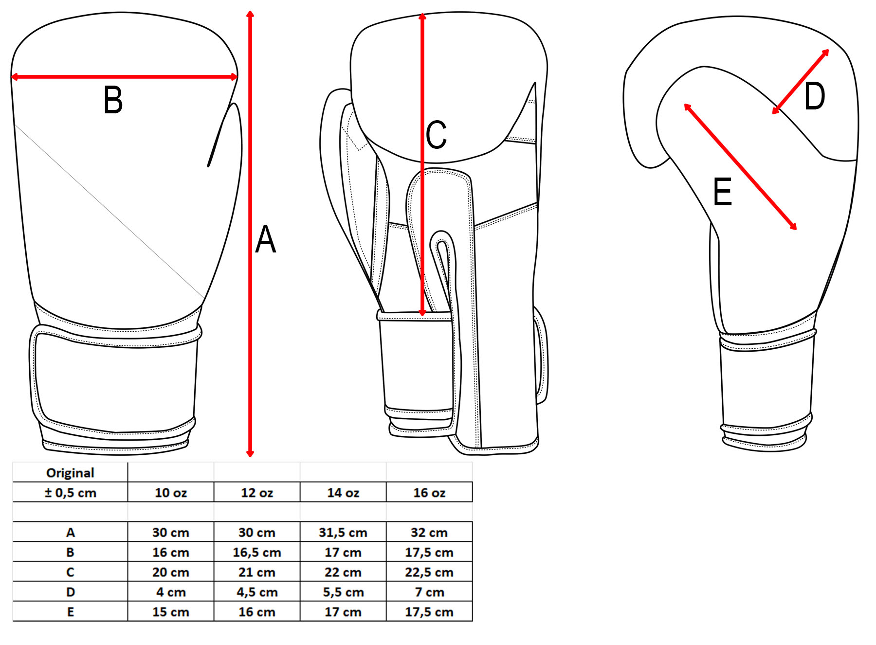 TOP TEN Gloves Type Original