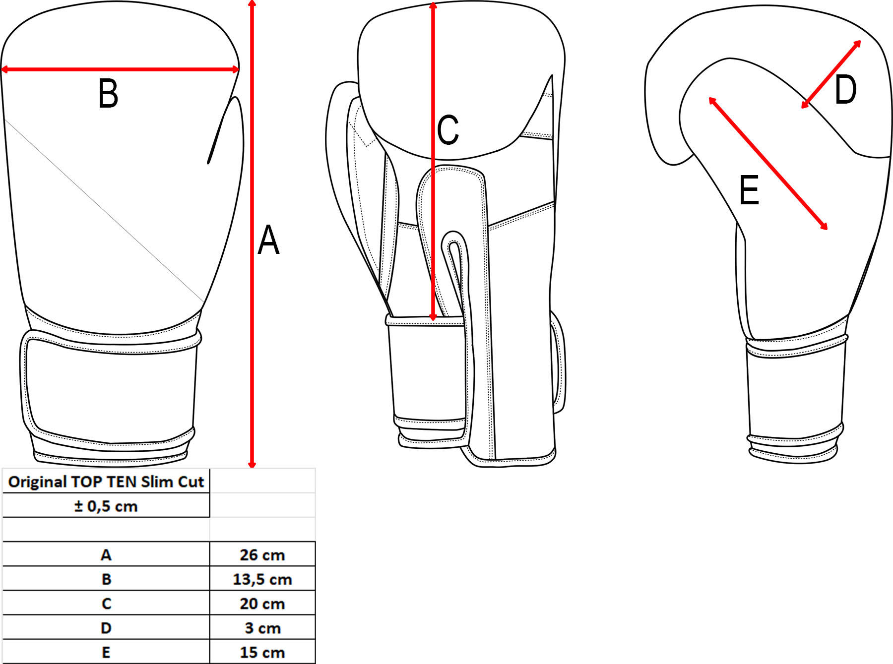 TOP TEN Gloves Type Original